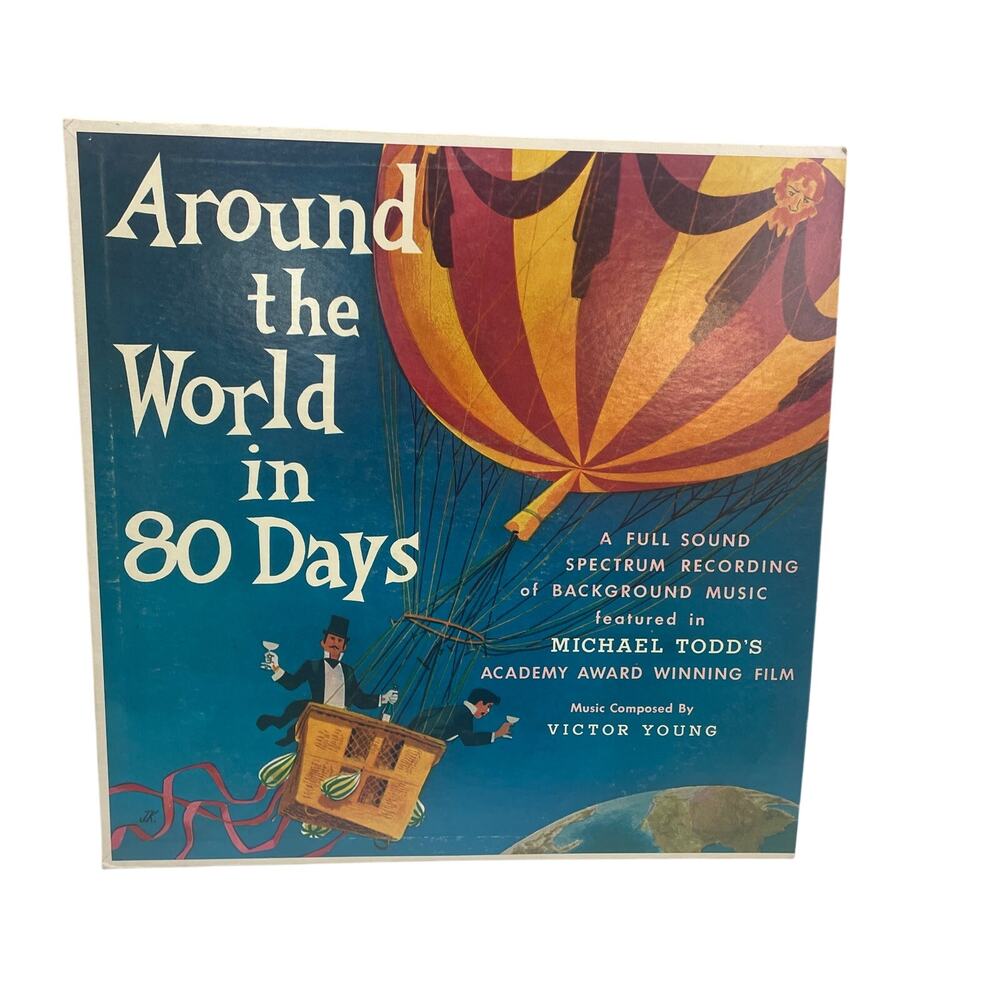 Vintage Around the World In 80 Days Background Music Film LP Vinyl Record